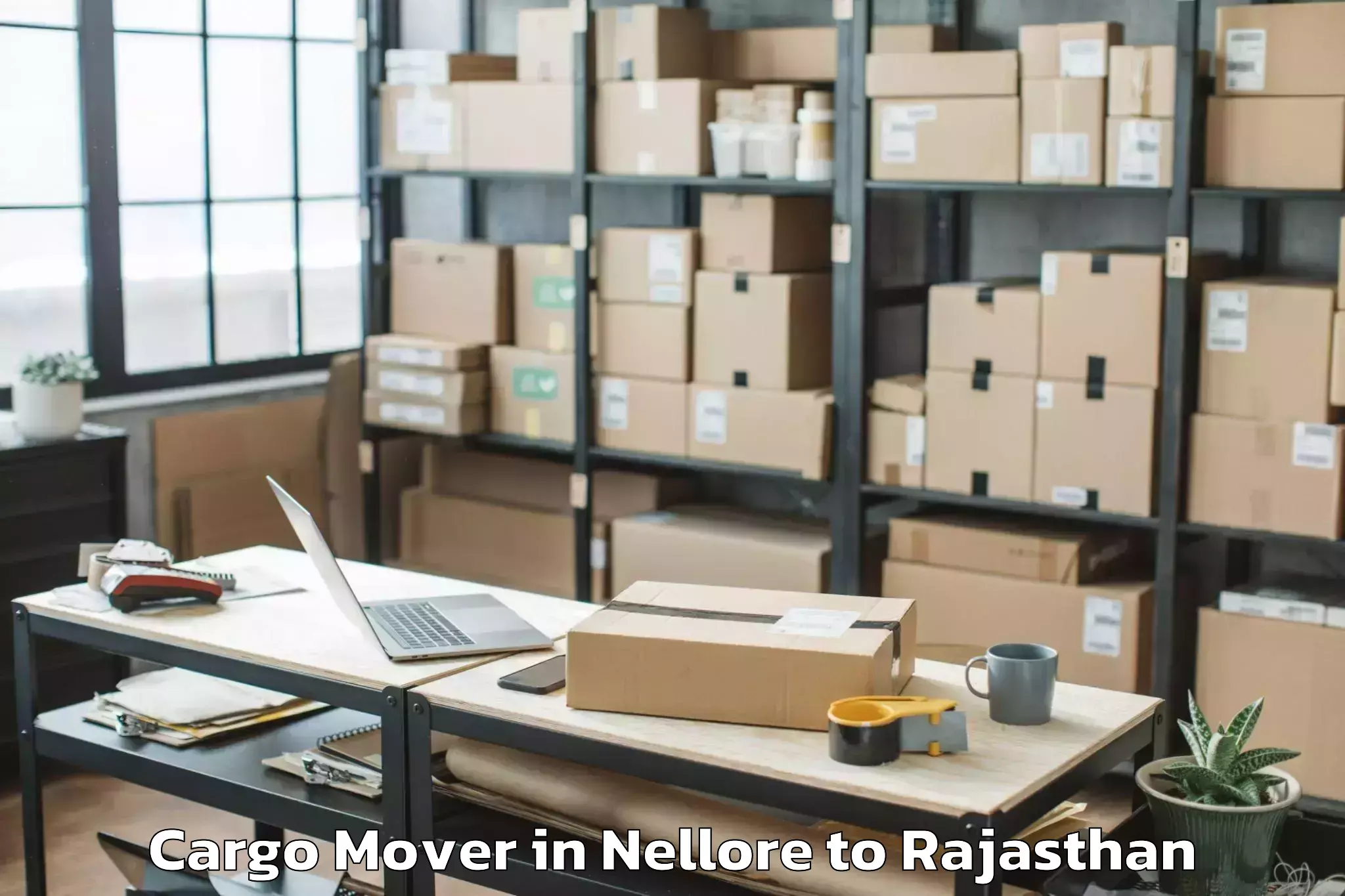 Affordable Nellore to Sunrise University Alwar Cargo Mover